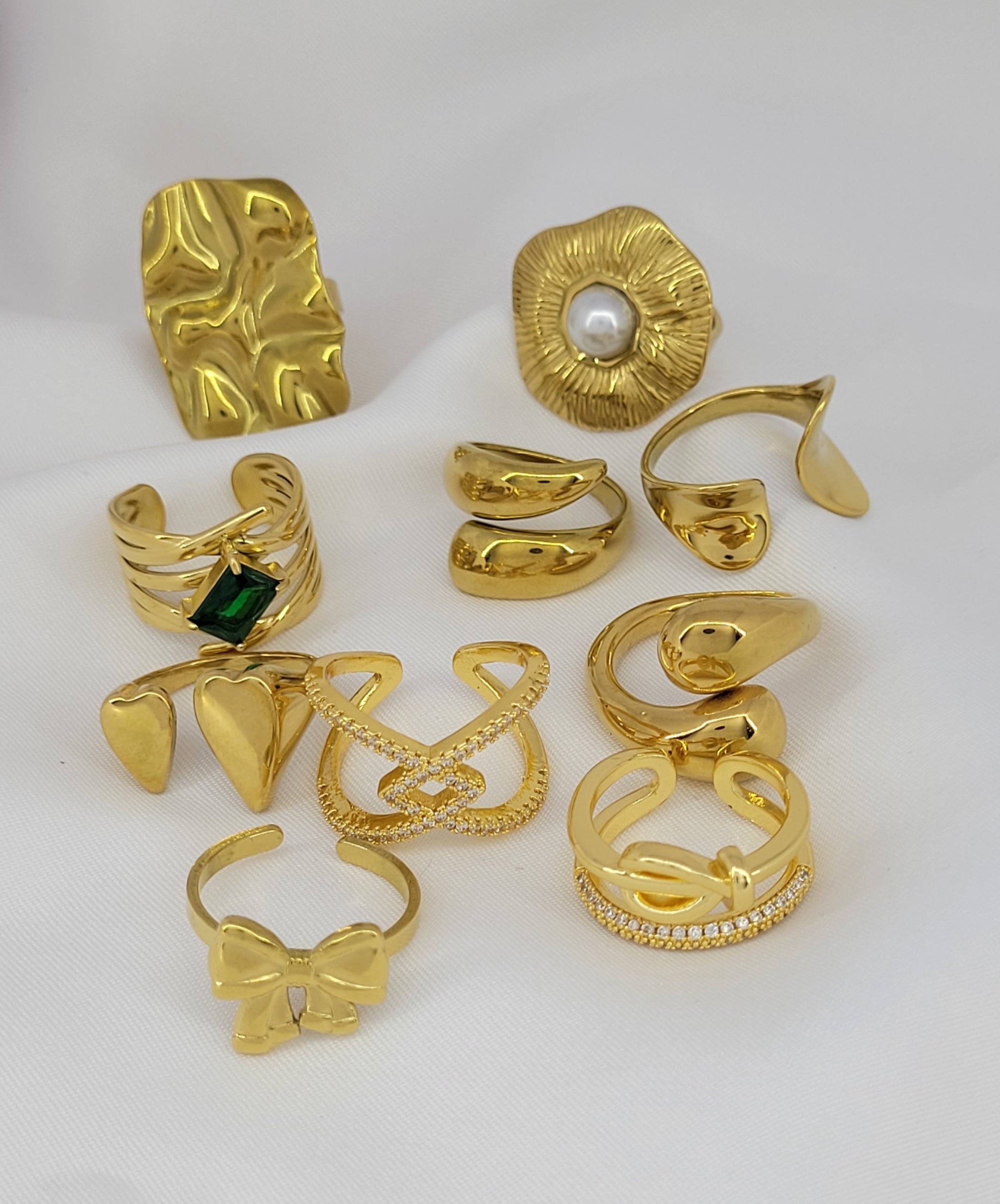 Anti Tarnish Gold Plated Rings Collection