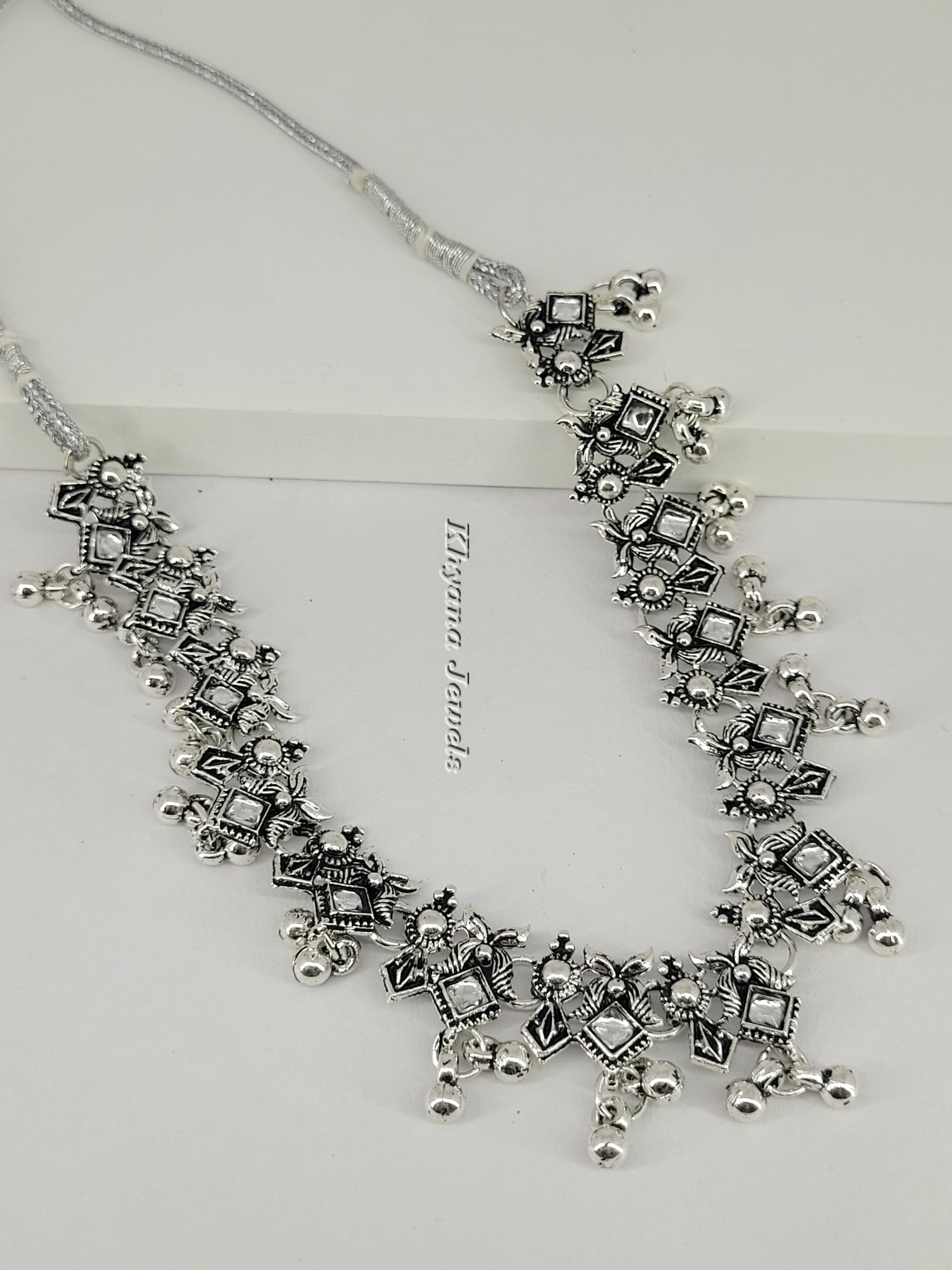 Oxidised Silver Necklace