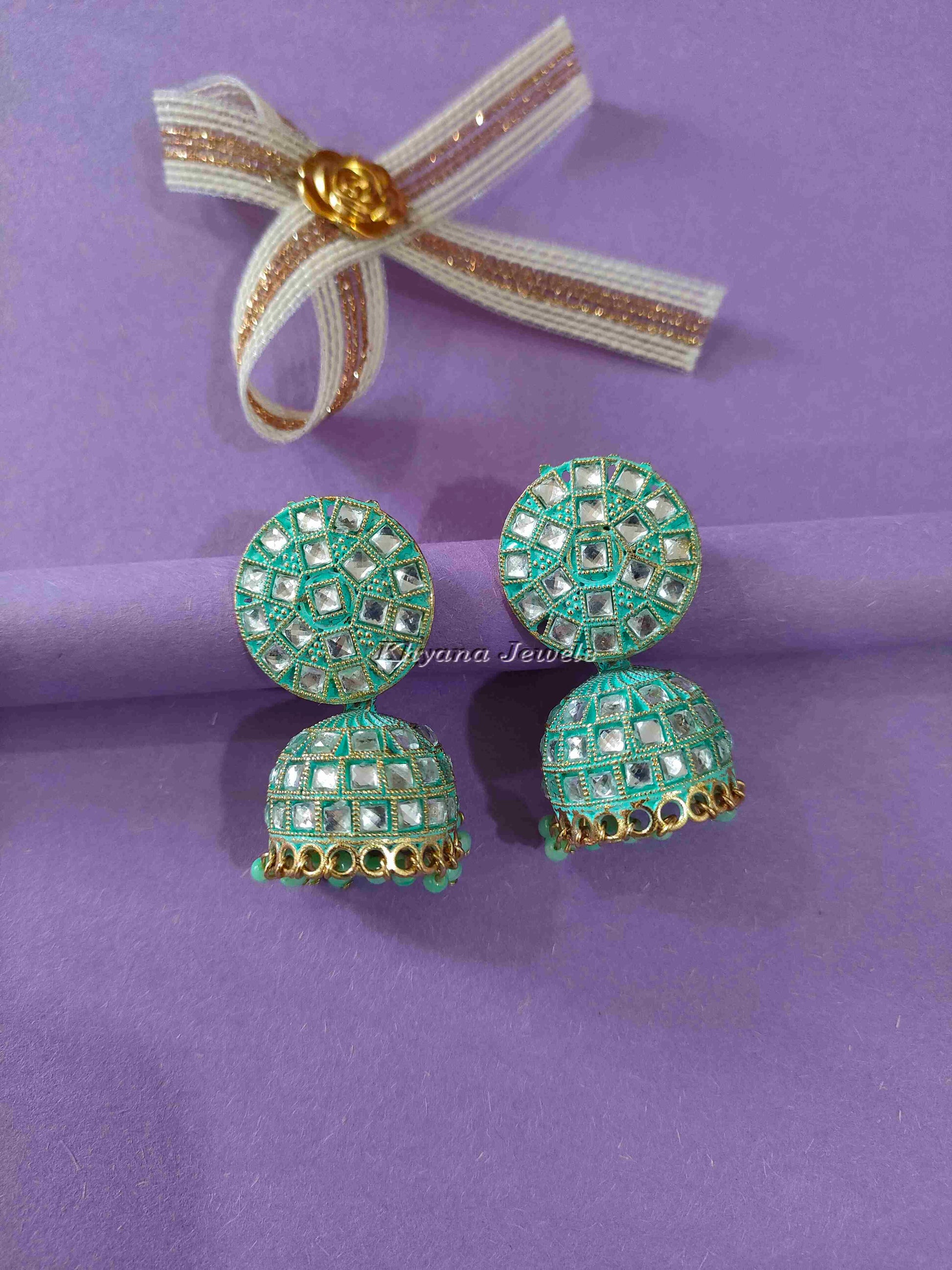 Vintage Oxidised Silver Jhumkas