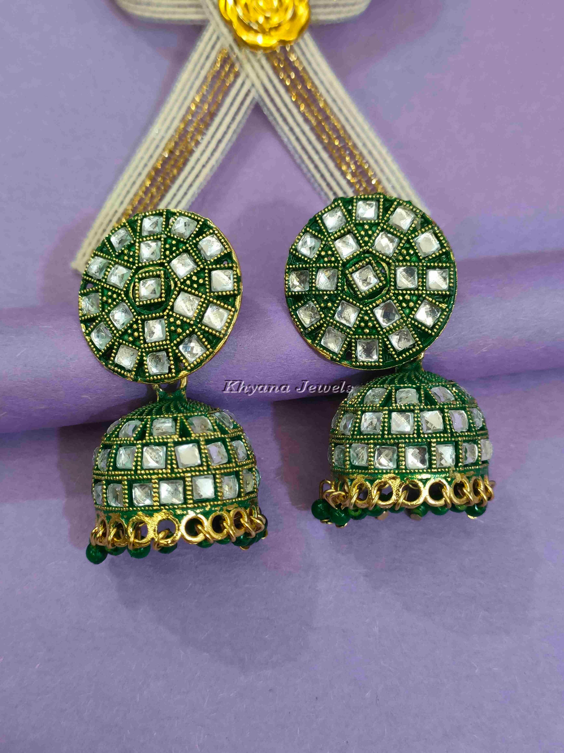 Vintage Oxidised Silver Jhumkas