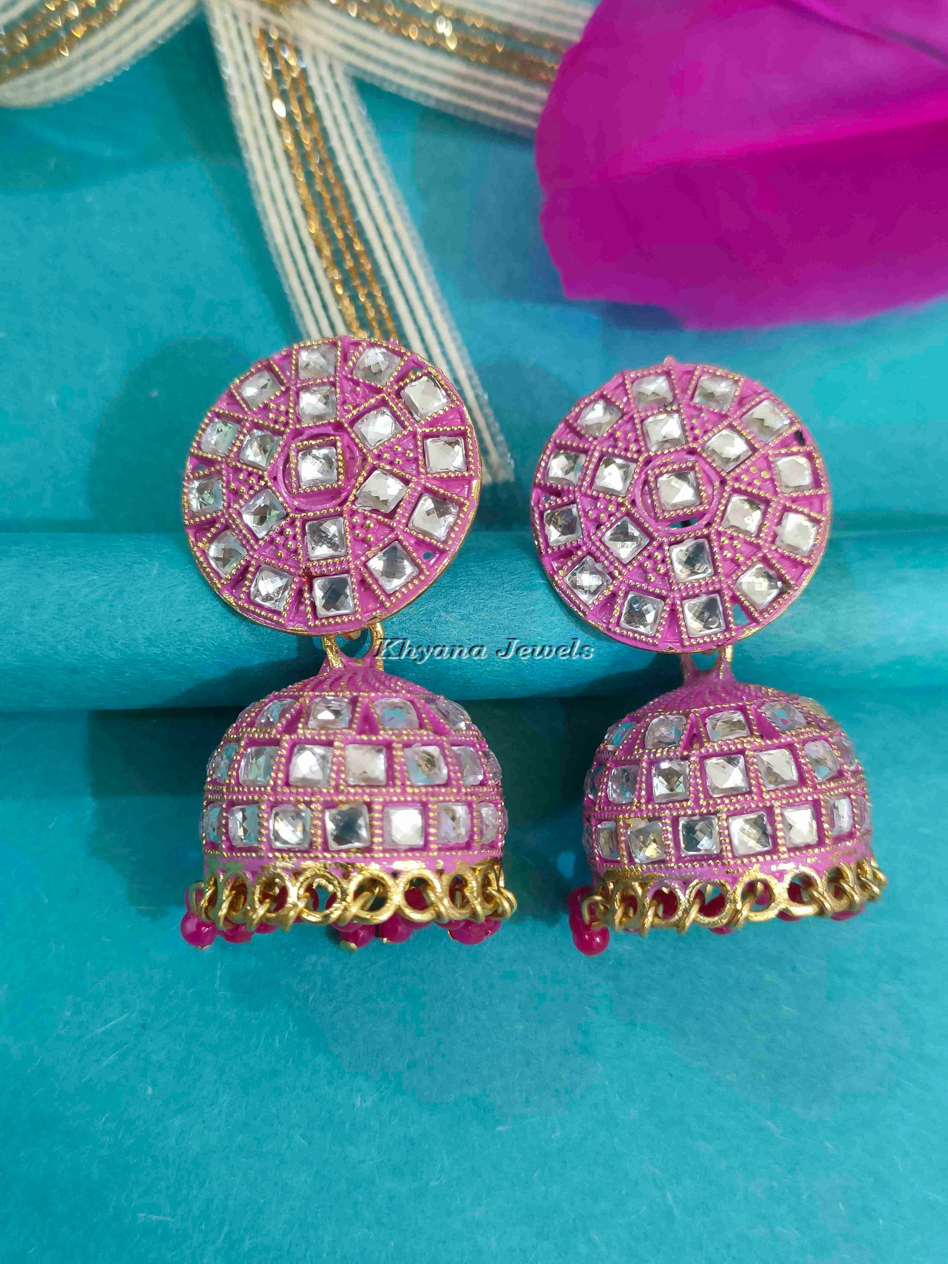 Vintage Oxidised Silver Jhumkas