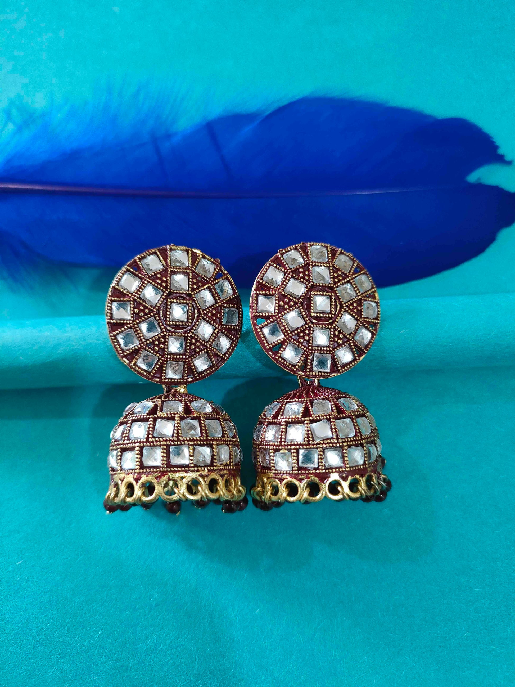 Vintage Oxidised Silver Jhumkas