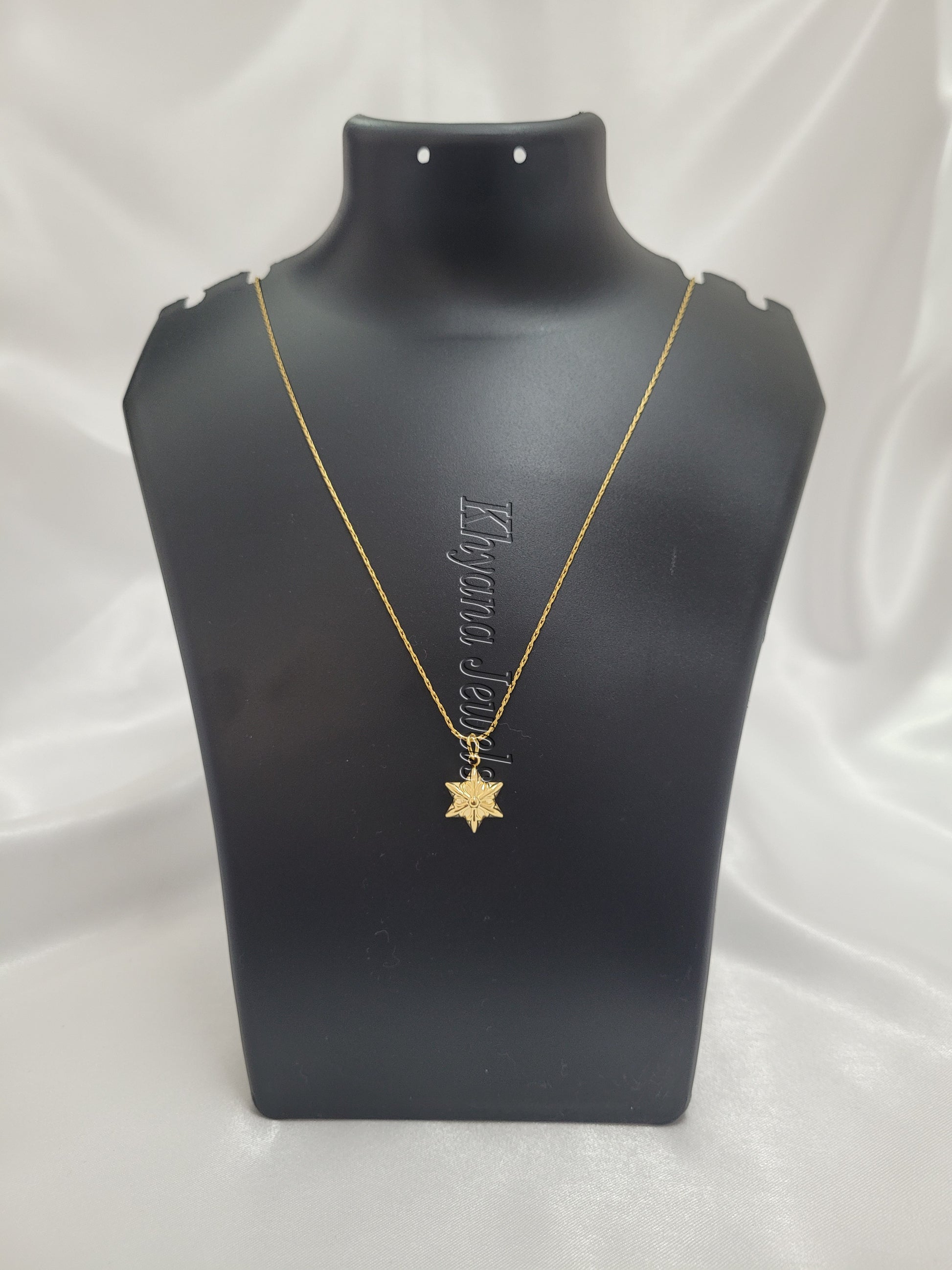 Gold Plated Celestial Star Pendant Necklace