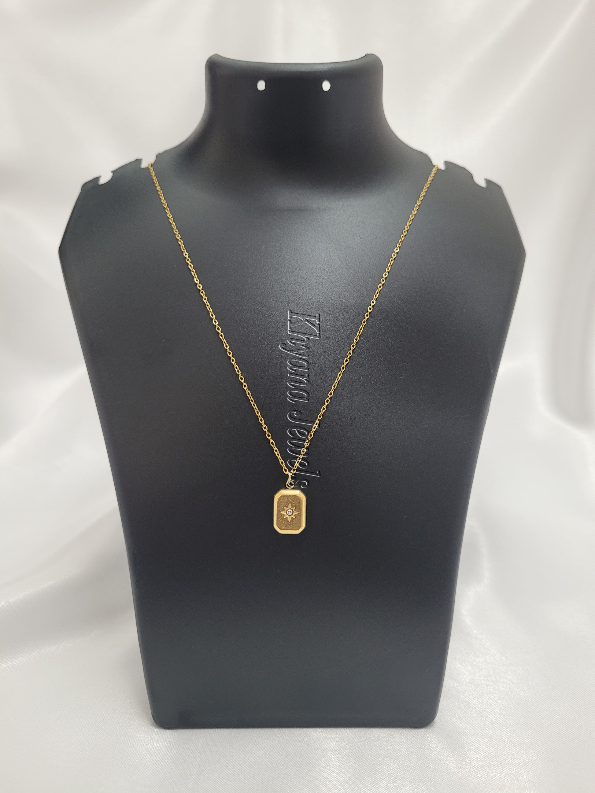 Gold Plated Starlit Charm Pendant Necklace