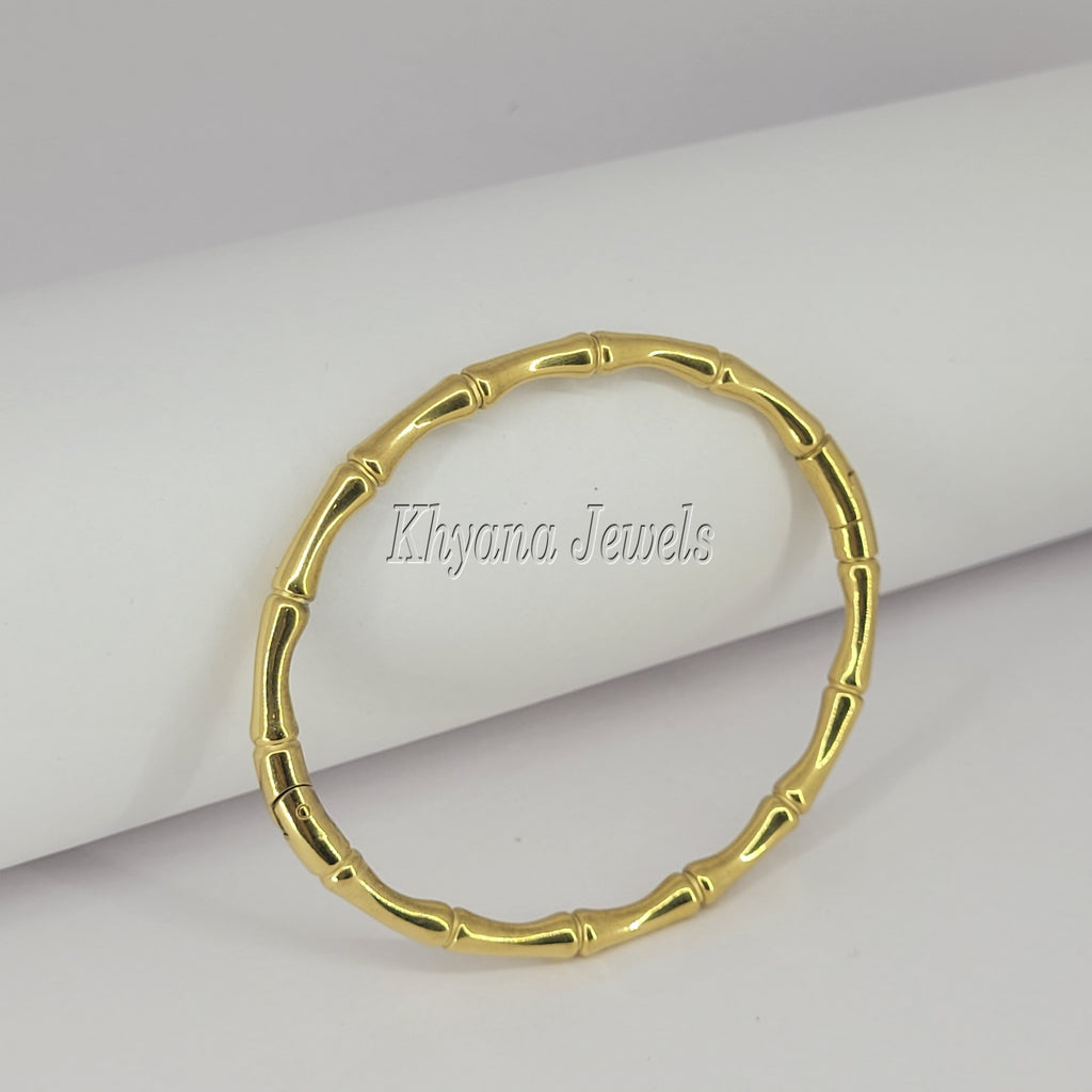 Open Cuff Kada – Adjustable Anti-Tarnish Gold Plated Bangle