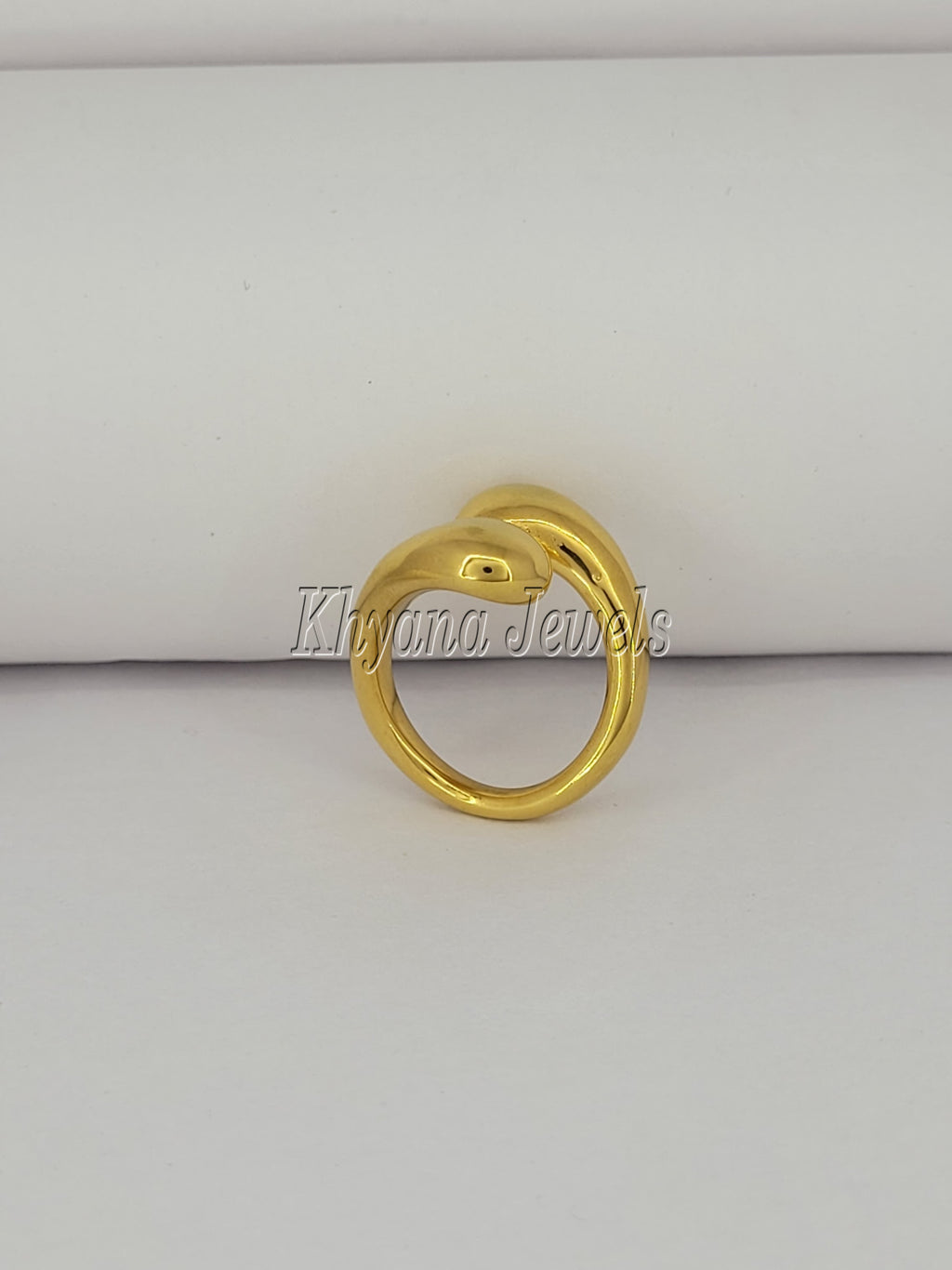 Gold Plated Snake Ring – Bold and Elegant Serpent Design