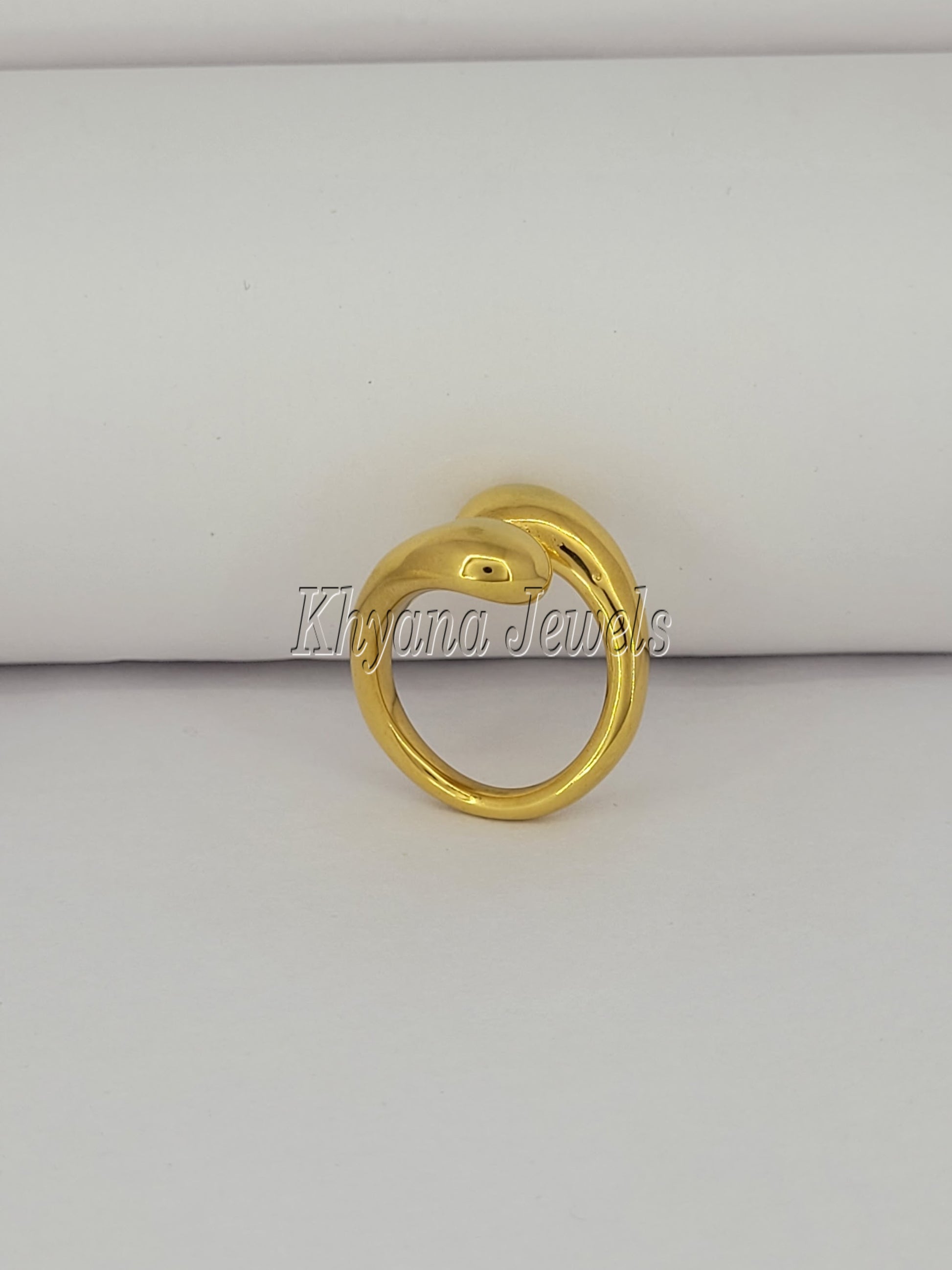 Gold Plated Snake Ring – Bold and Elegant Serpent Design