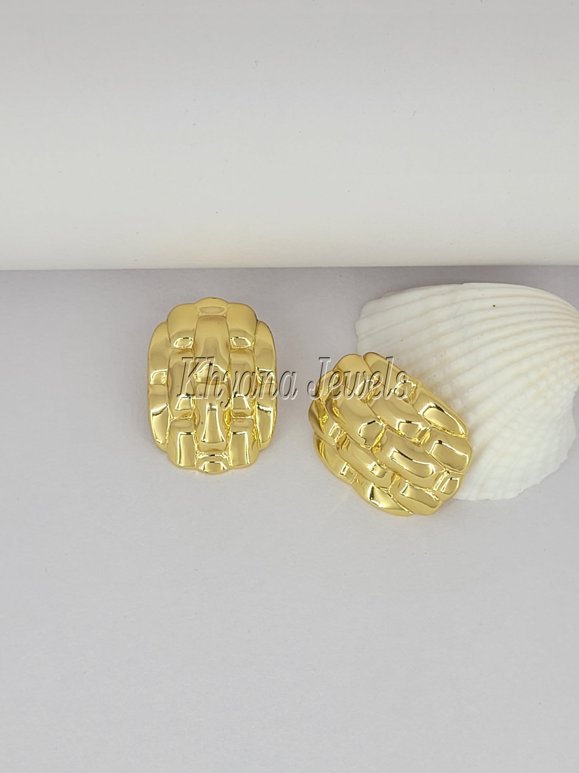 Modern Luxe Gold Plated Anti-Tarnish Studs