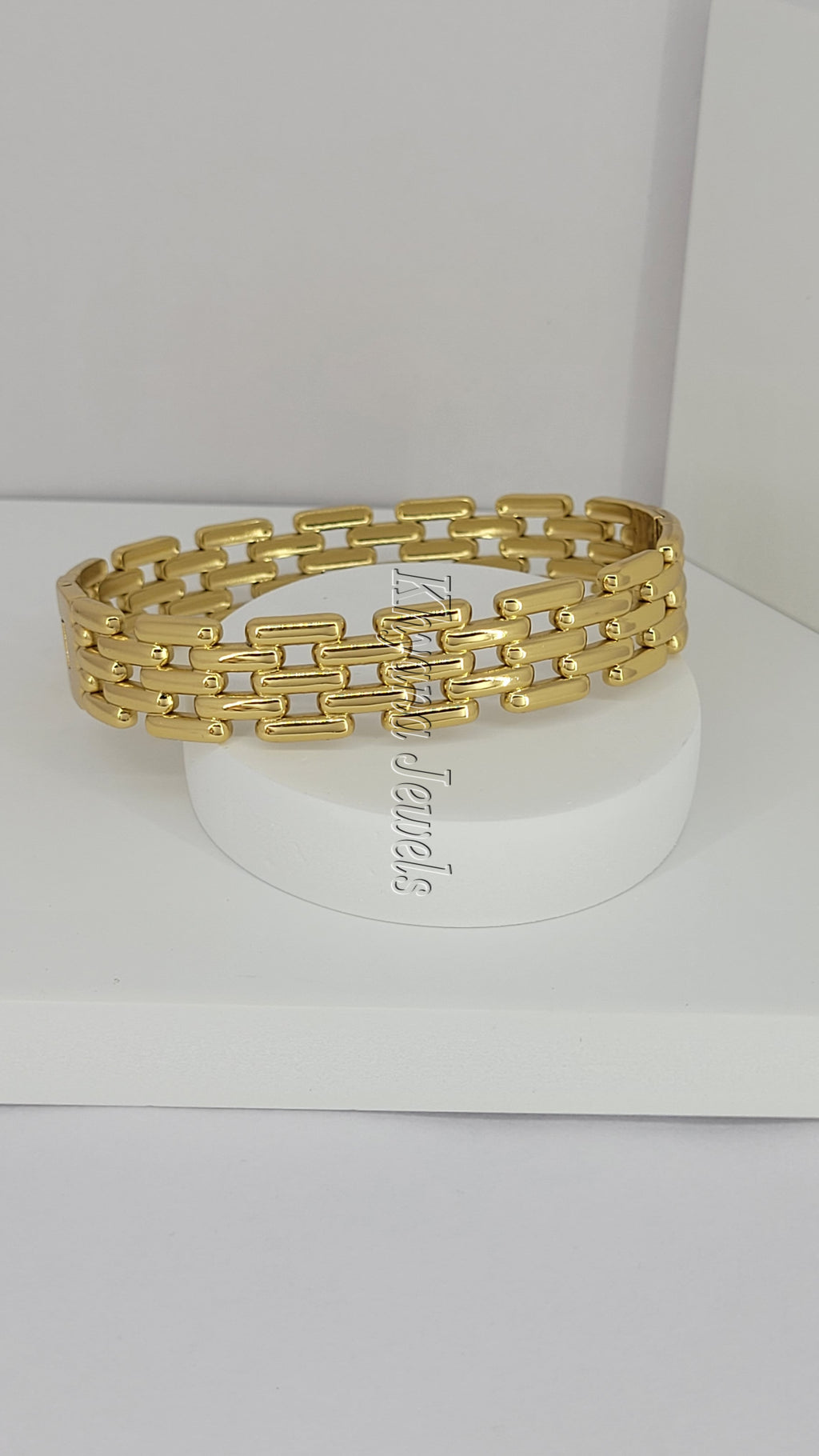 Dual Link Chain Bangle Bracelet