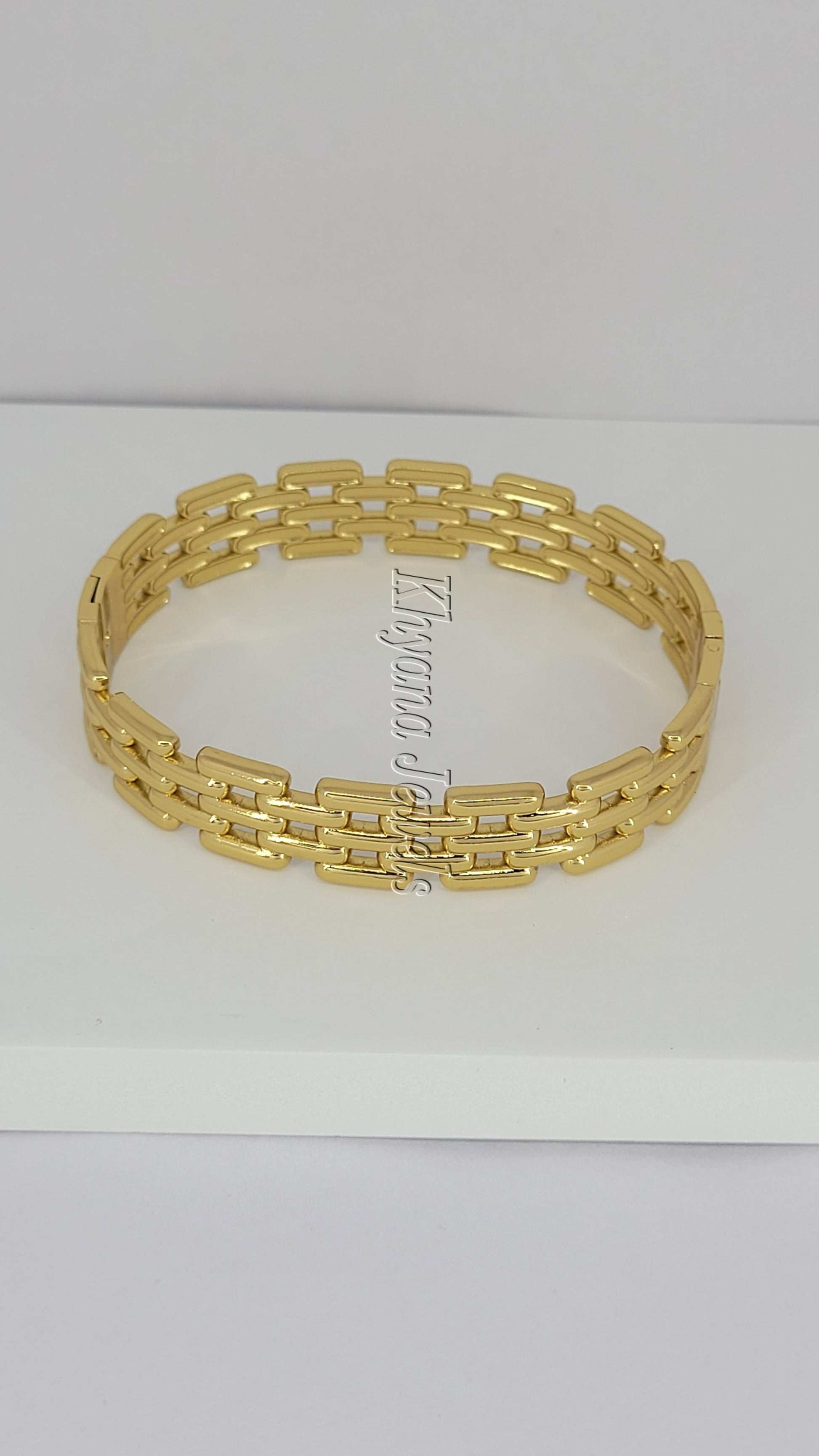 Dual Link Chain Bangle Bracelet