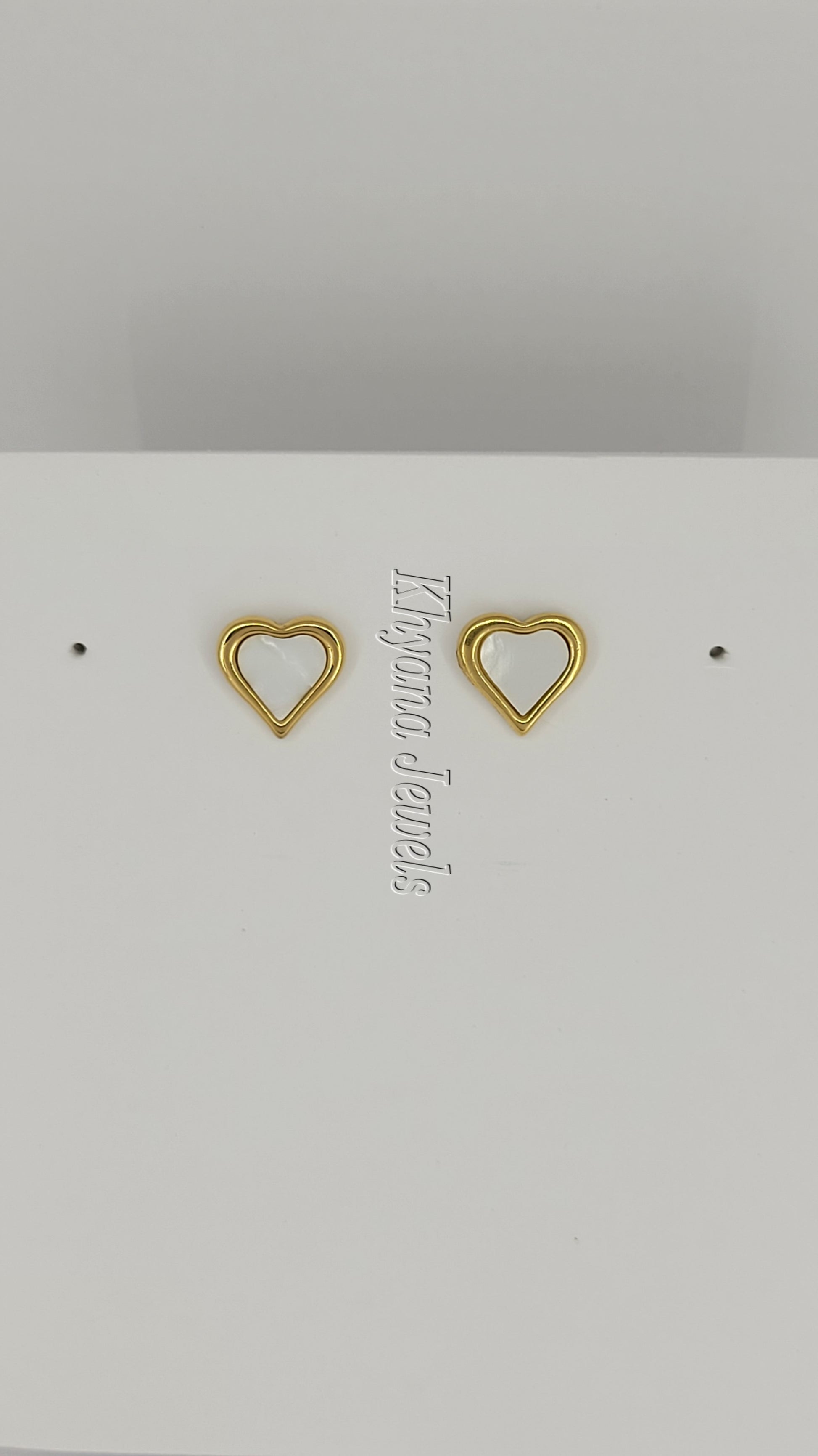 Charming Gold Plated Anti-Tarnish Puffed Heart Earrings
