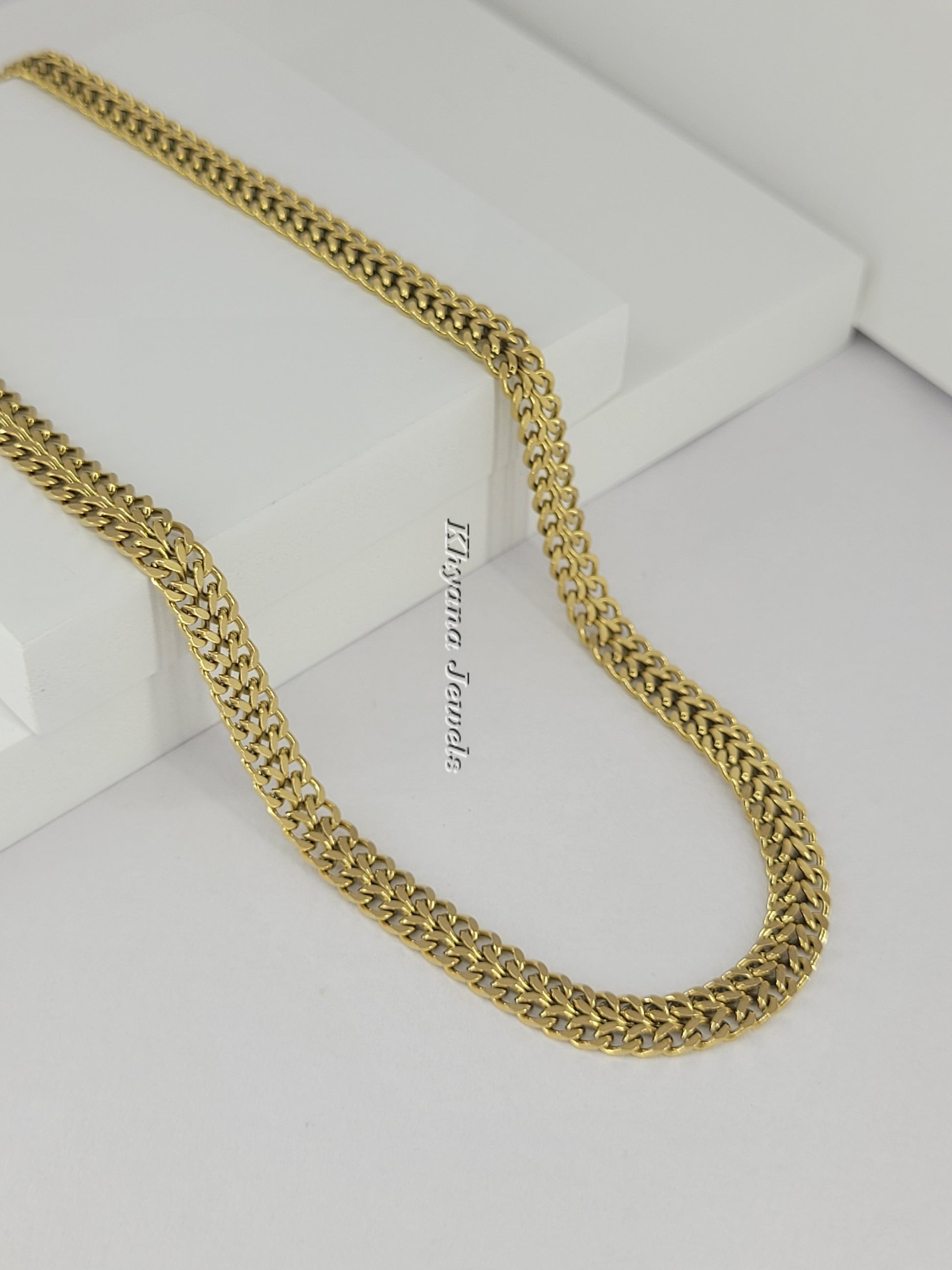 Flat Cuban Link Chain Necklace