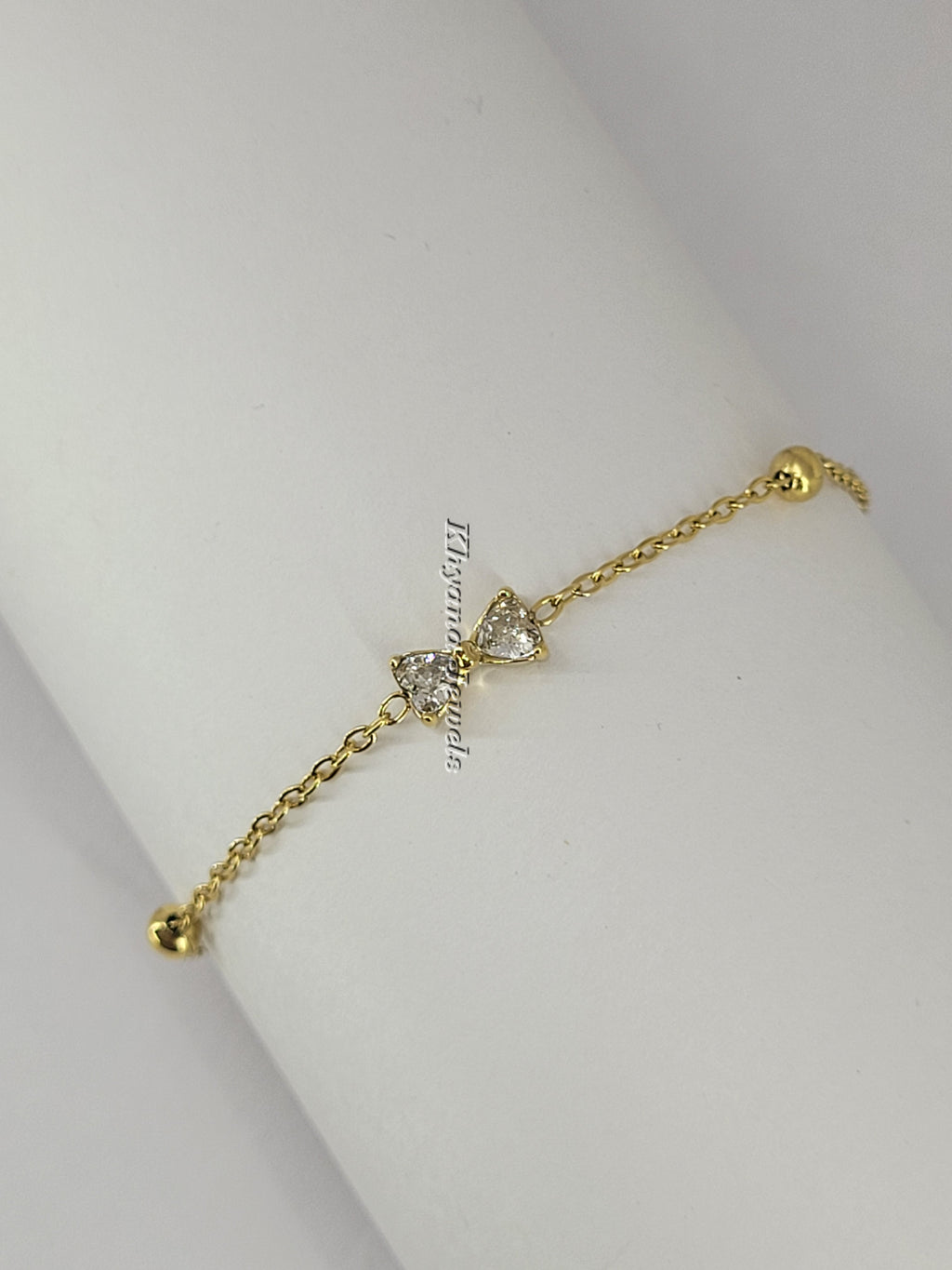 Delicate Bow Charm Bracelet