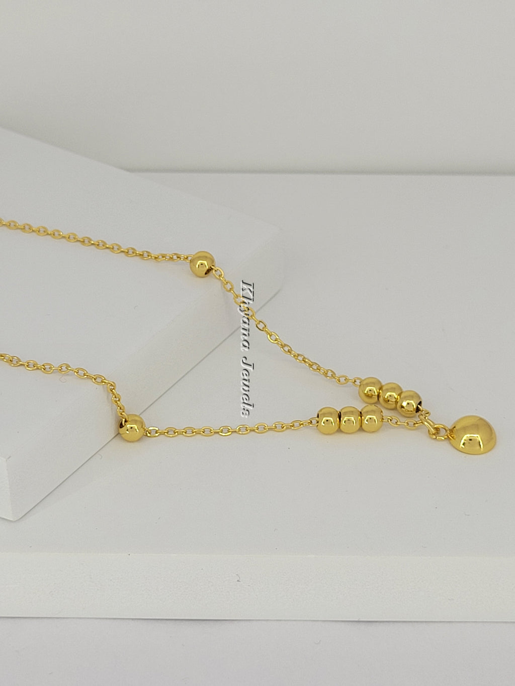 Classic Gold-Plated Ball Charm Anklet