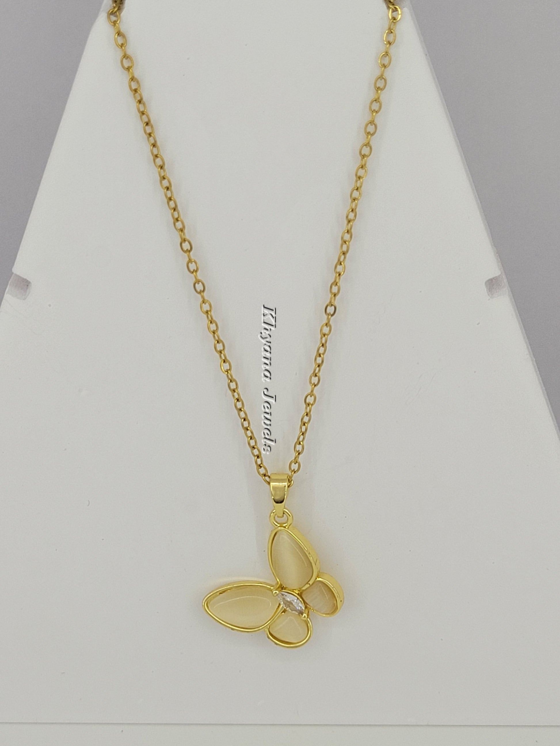 Delicate Butterfly Pendant Necklace