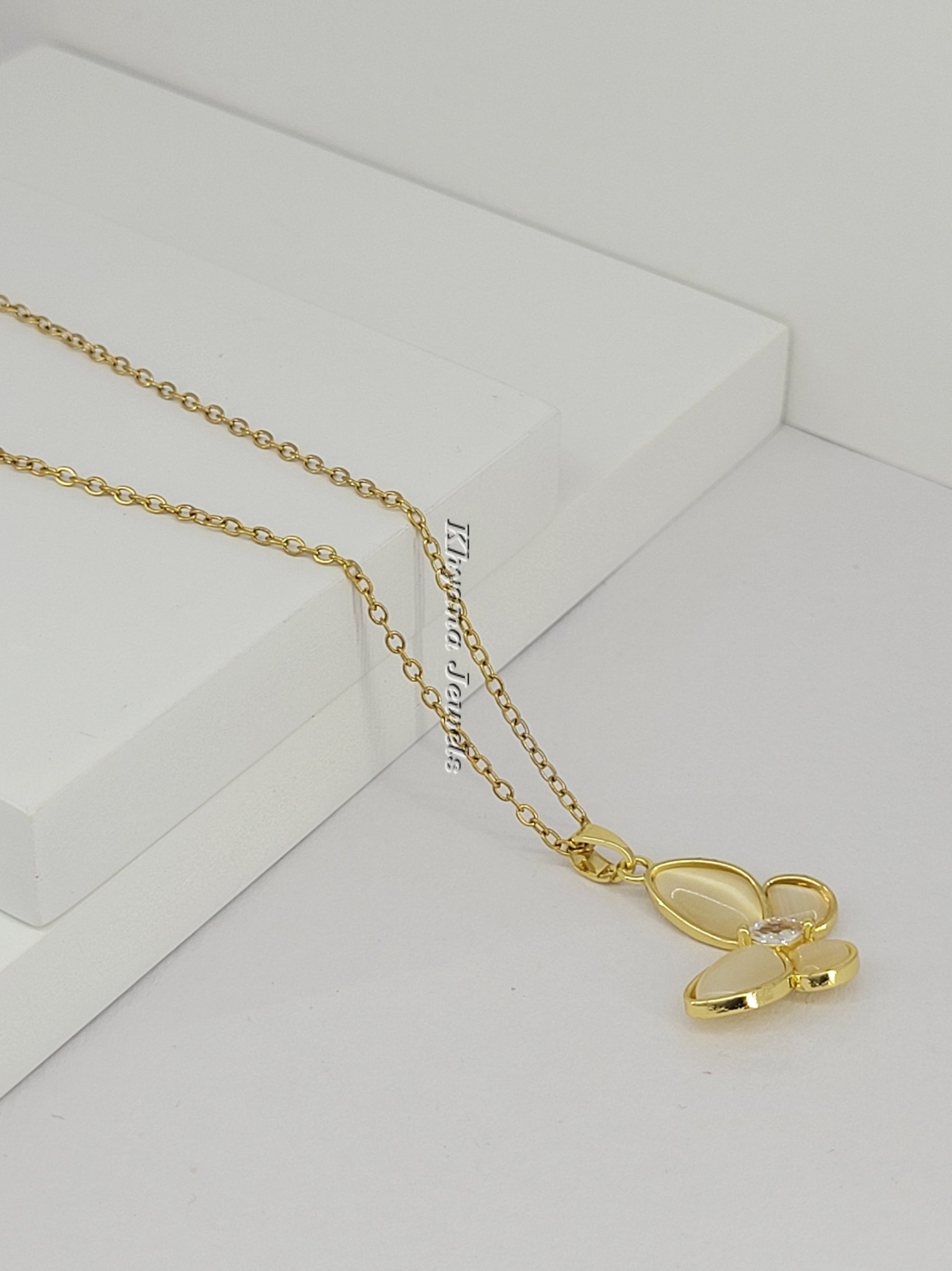 Delicate Butterfly Pendant Necklace