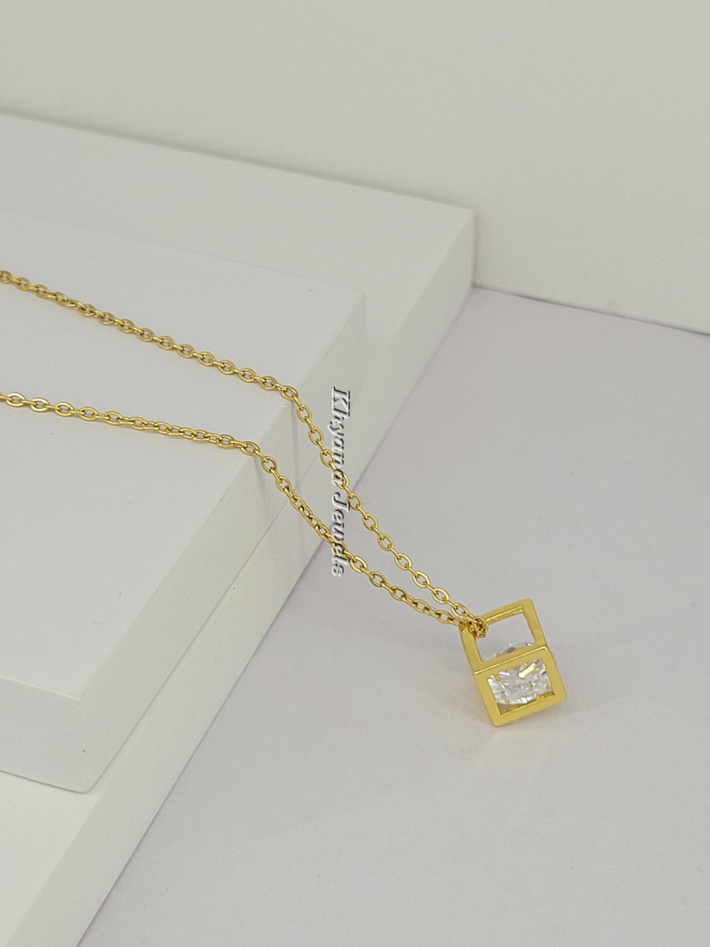 Modern Geometric Pendant Necklace