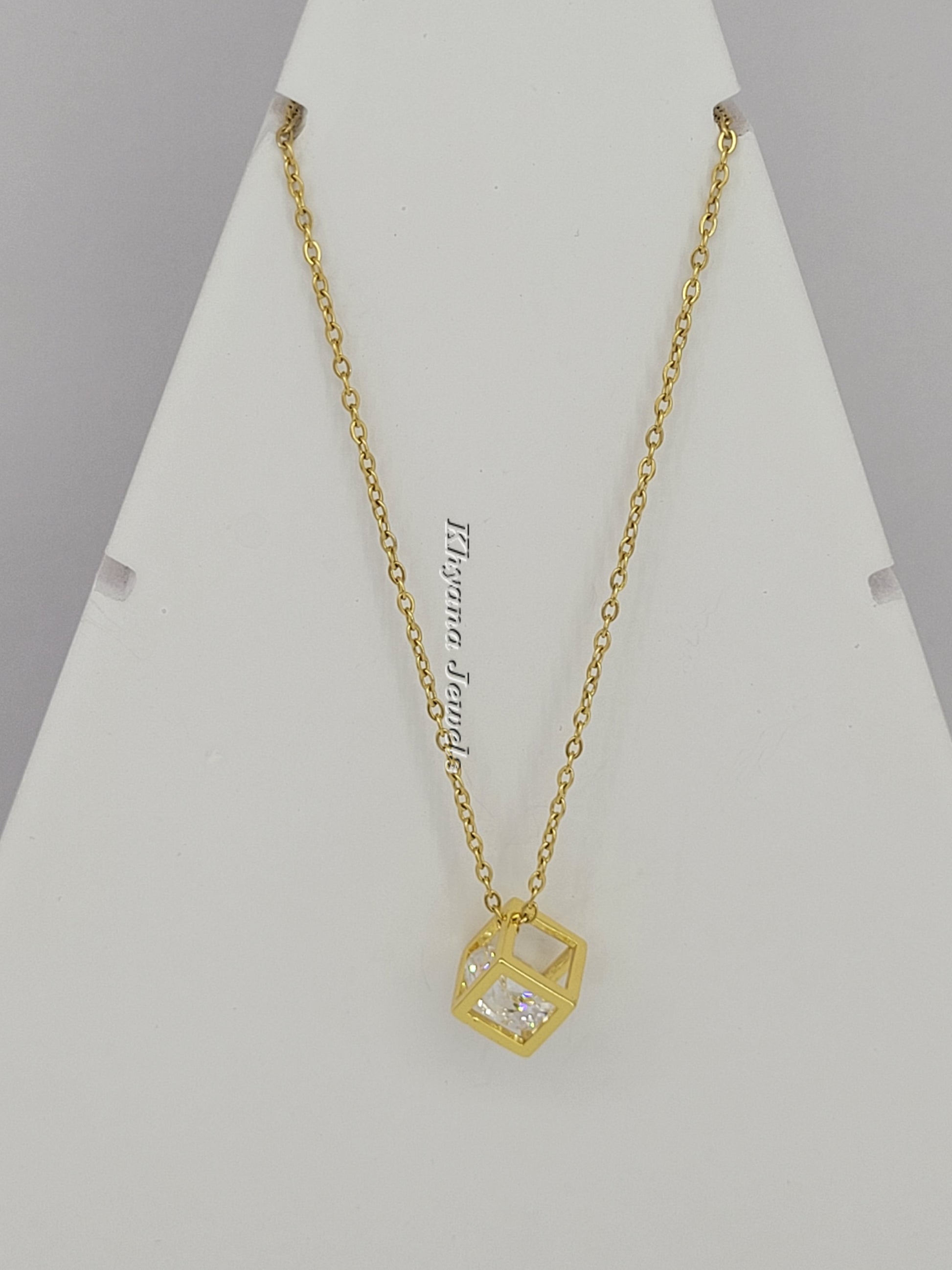 Modern Geometric Pendant Necklace