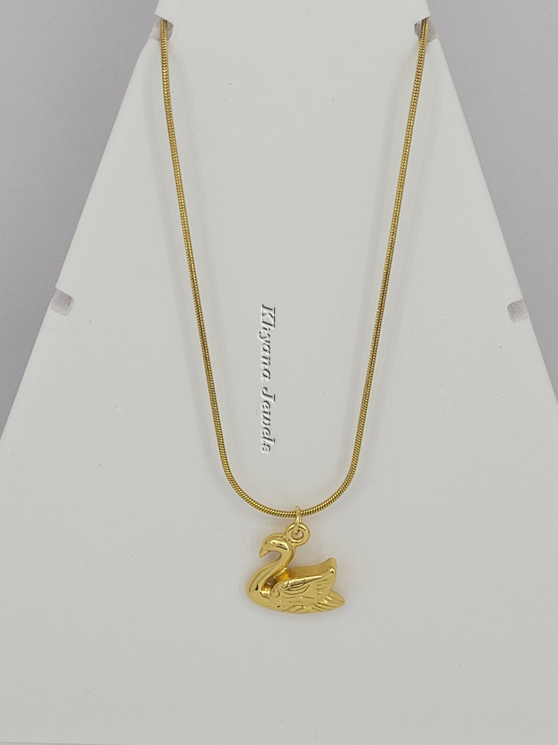 Classic Swan Pendant Necklace
