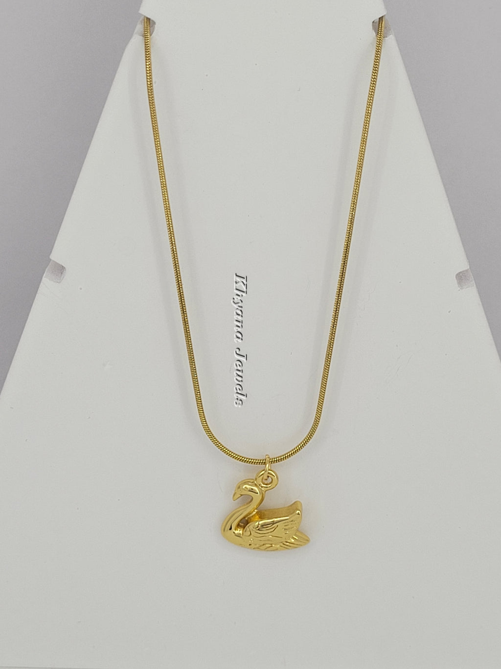 Classic Swan Pendant Necklace
