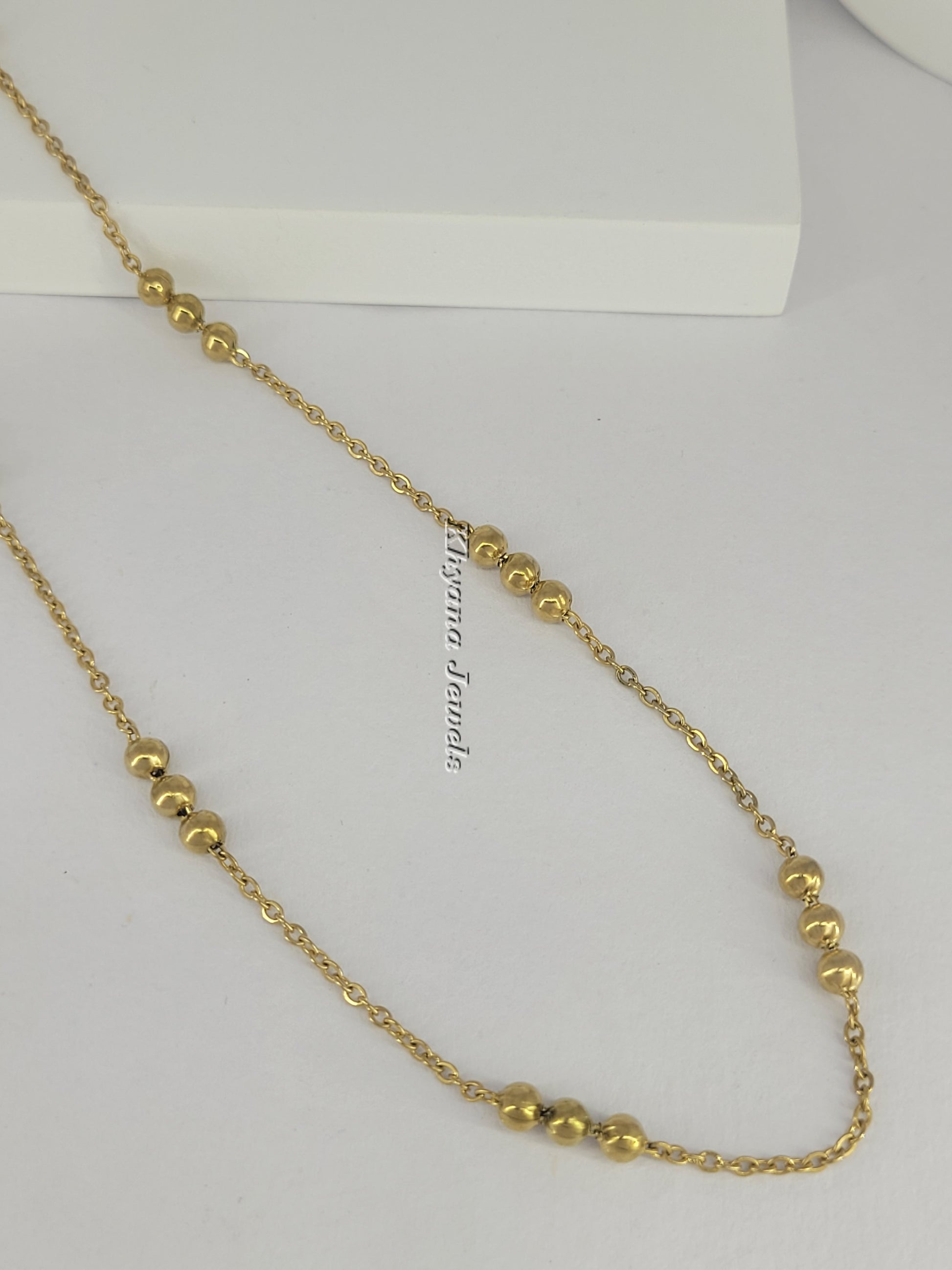 Beaded Station Necklace