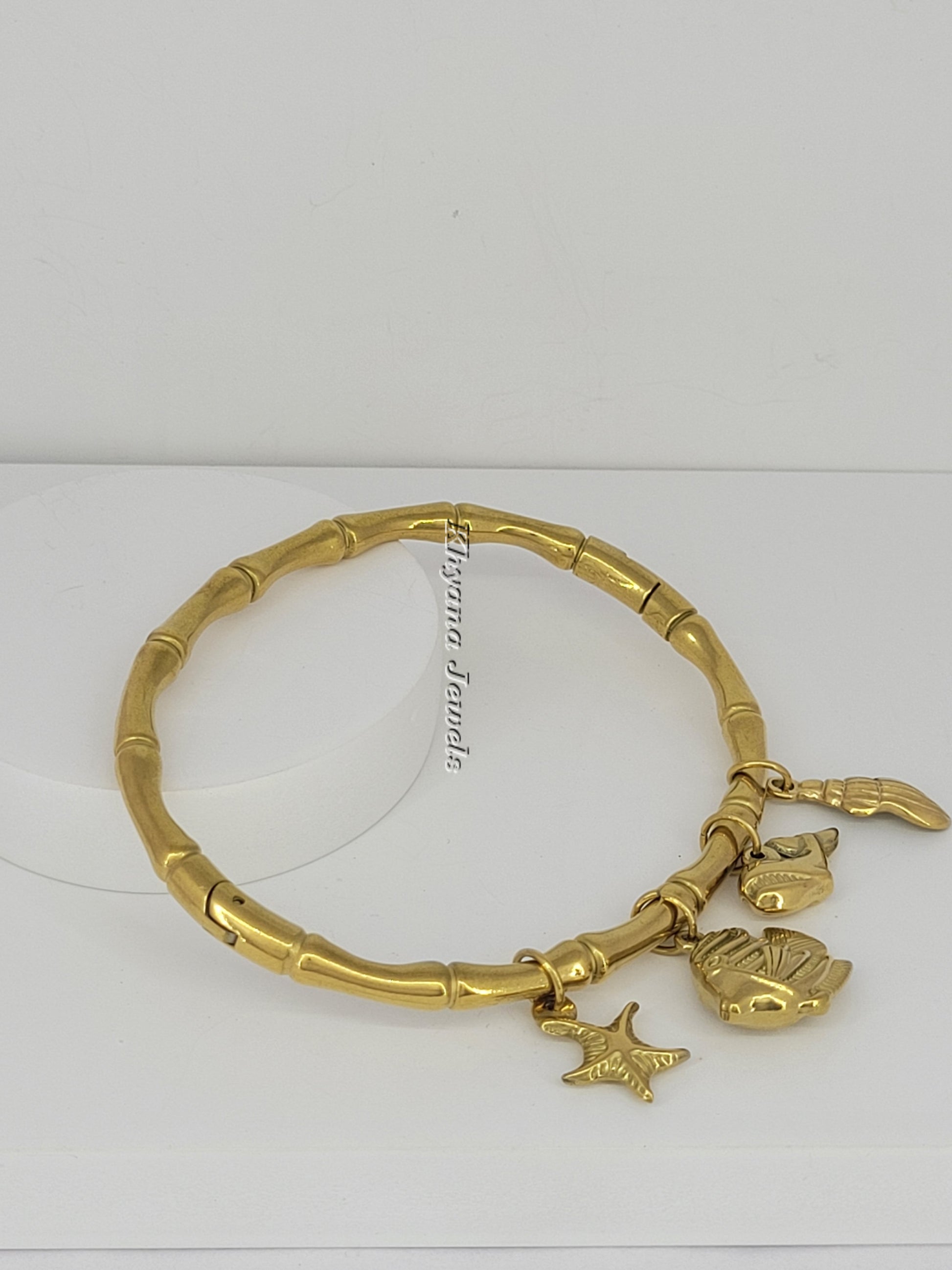 Bamboo Ocean Charm Bangle