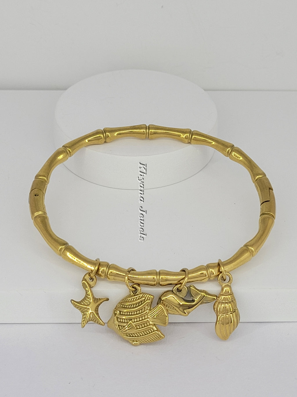 Bamboo Ocean Charm Bangle