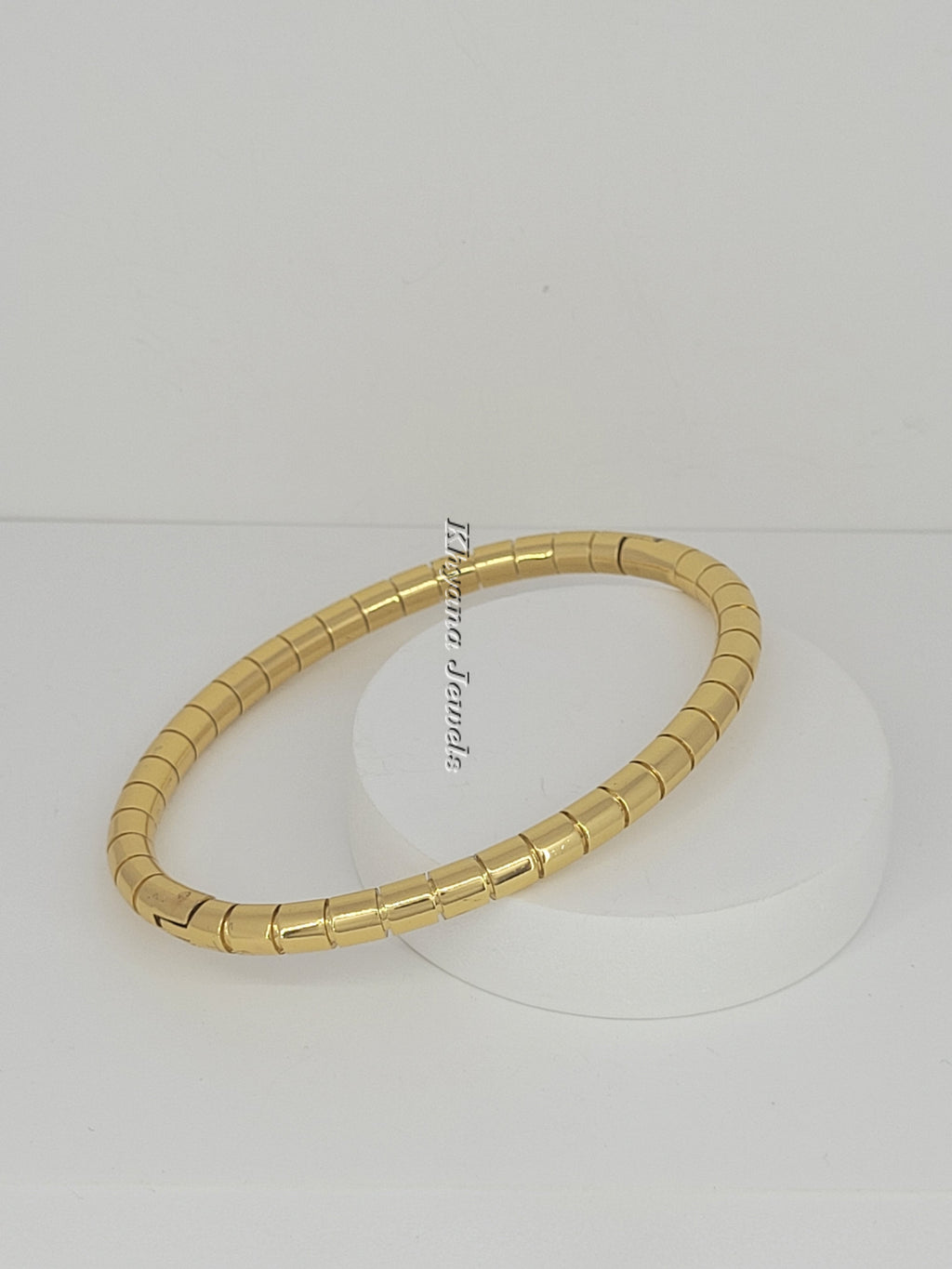 Sleek Segment Flexible Bangle