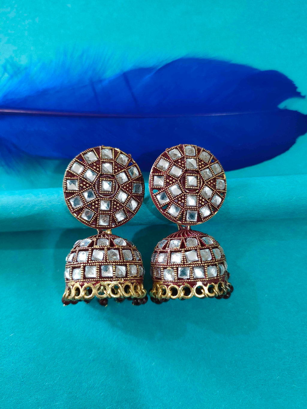 Vintage Oxidised Silver Jhumkas